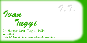 ivan tugyi business card